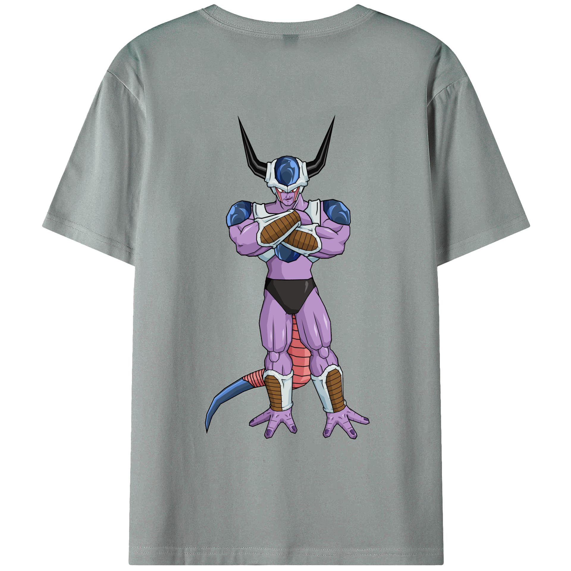（画像用） ドラゴンボール フリーザ DRAGON BALL Frieza 綿100％ メンズ半袖Tシャツ（バックプリント） 通気性